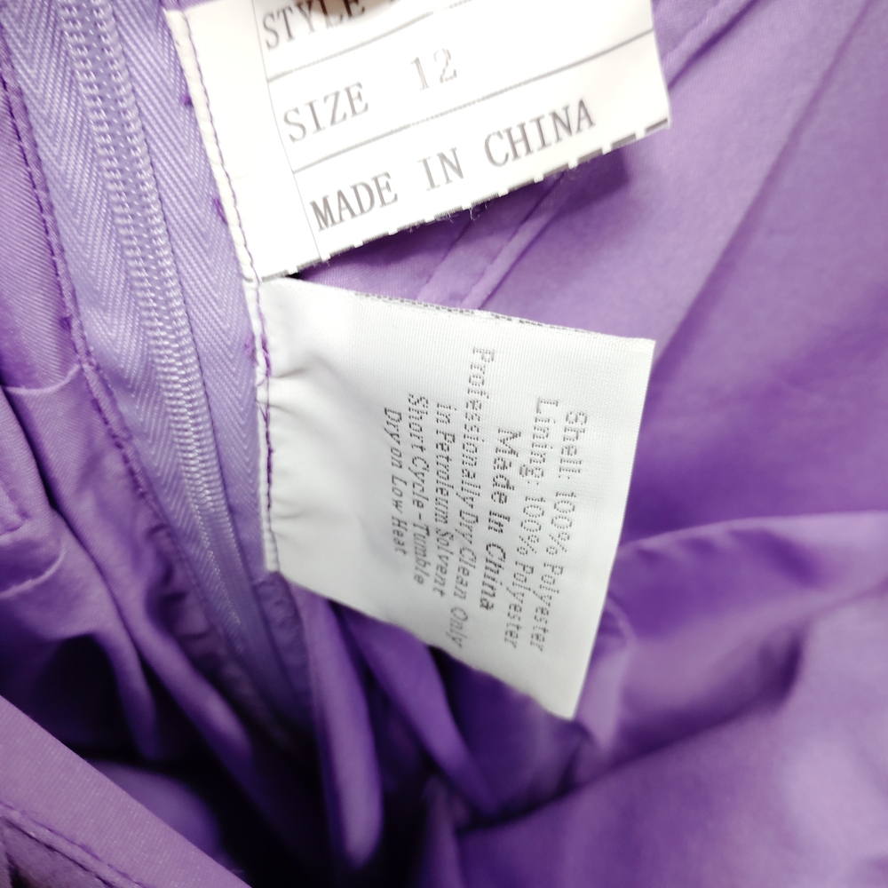 Me Too Strapless Dress in Soft Purple